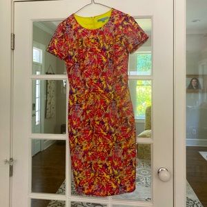 Sz 2 Antonio Melani Bright, Colorful, Cutout details, Casual Dress
